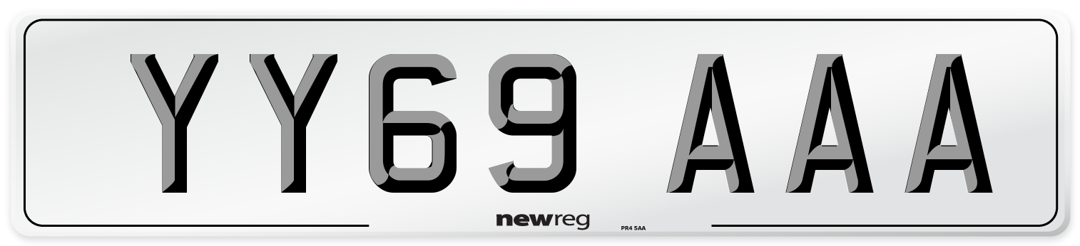 YY69 AAA Number Plate from New Reg